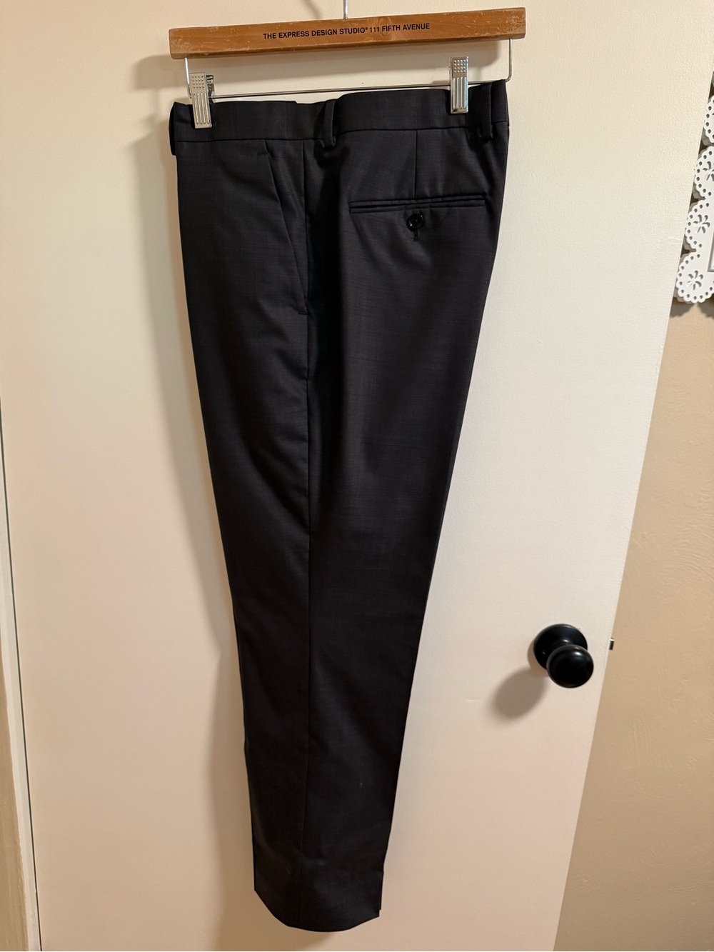 Classic Dark Grey Men's Dress Pants - Slim Fit